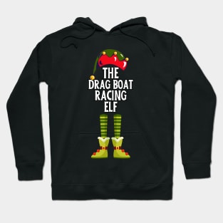 The Drag Boat Racing Elf Christmas Speed Boating Water Sports Funny Xmas Holiday Hoodie